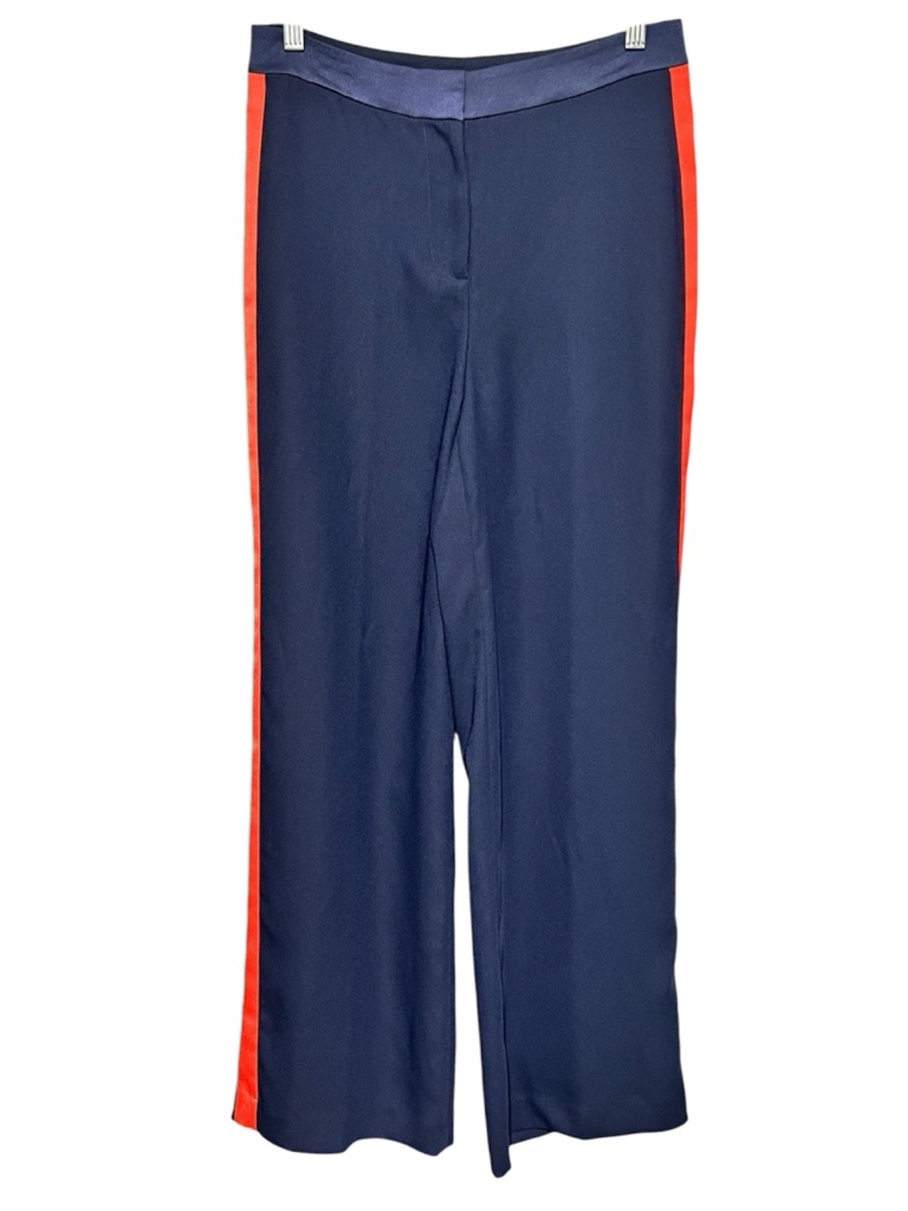 Boden Kew Side Stripe Trousers Navy Red Stripe Size 4R 31” Inseam